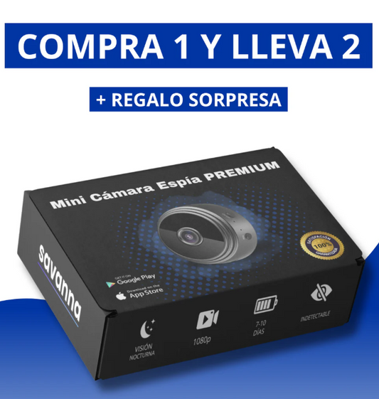 (COMPRA 1 Y LLEVA 2) Mini Cámara Espía Mango Vision + Regalo Sorpresa [1080P ULTRA HD]