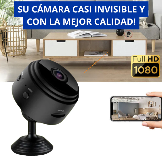 (COMPRA 1 Y LLEVA 2) Mini Cámara Espía Mango Vision + Regalo Sorpresa [1080P ULTRA HD]